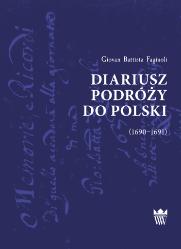 Fioletowa okładka książki z fragmentami odręcznych napisów.